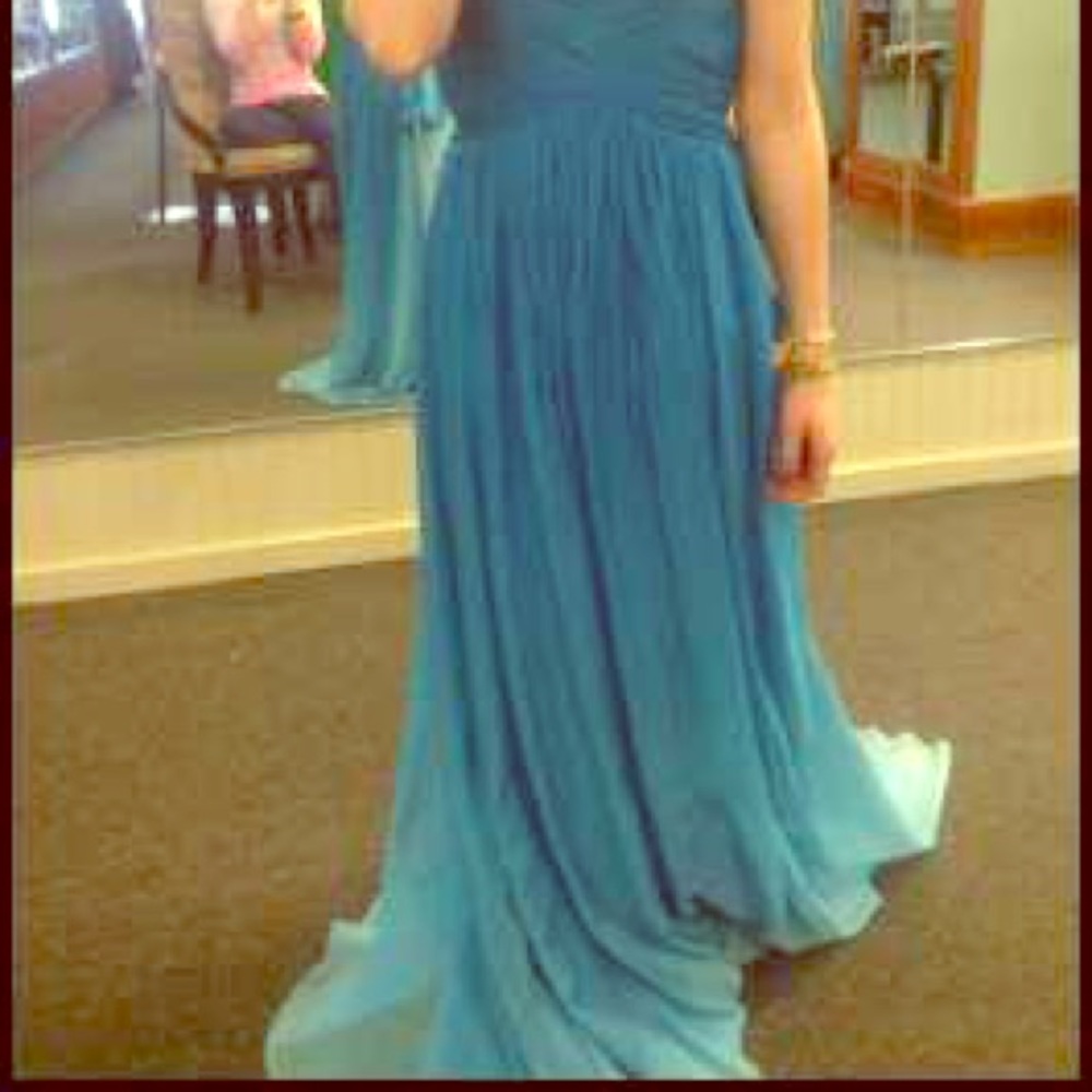 Ombré Blue Prom Dress